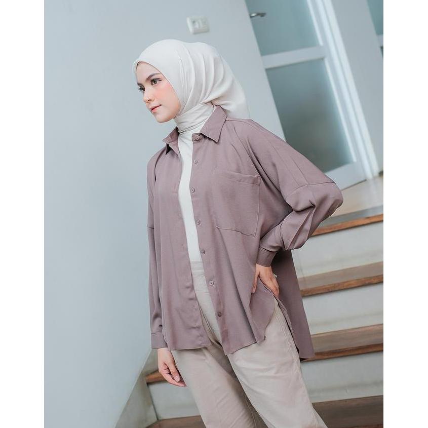 Dean's - Lois Shirt | Atasan Wanita | Kemeja Oversize Wanita | Kemeja Wanita Lengan Panjang