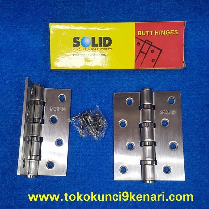 Engsel Pintu solid 4inch EK-02 SN | Engsel Pintu Solid