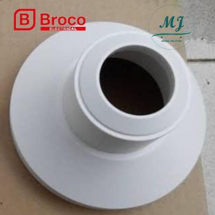 Pitingan Lampu Plafon Broco 12101 (B) Fitting Lampu Plafon Besar Lux Original Kotak Lamp Putih