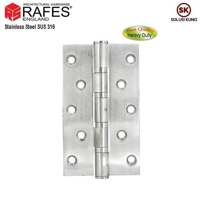 Engsel Pintu Stainless Steel SUS 316 RAFES (6"x3.5") HEAVY DUTY 175 KG
