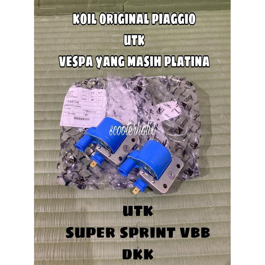 Koil ORIGINAL PIAGGIO utk Vespa yg masih platina SUPER SPRINT VBB dkk