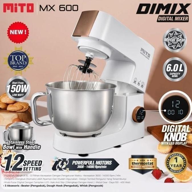 SUMOBOX Mito Stand Mixer MX600 Dimix Pengaduk Adonan Kue Donat Bolu 6 Liter 6L MX 600 Mixer Berdiri