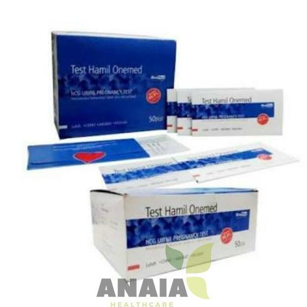Terlaris Alat Tes Kehamilan 1 Box Isi 50 / Testpack Onemed / Tespek Onemed / Uric Pregnancy Test