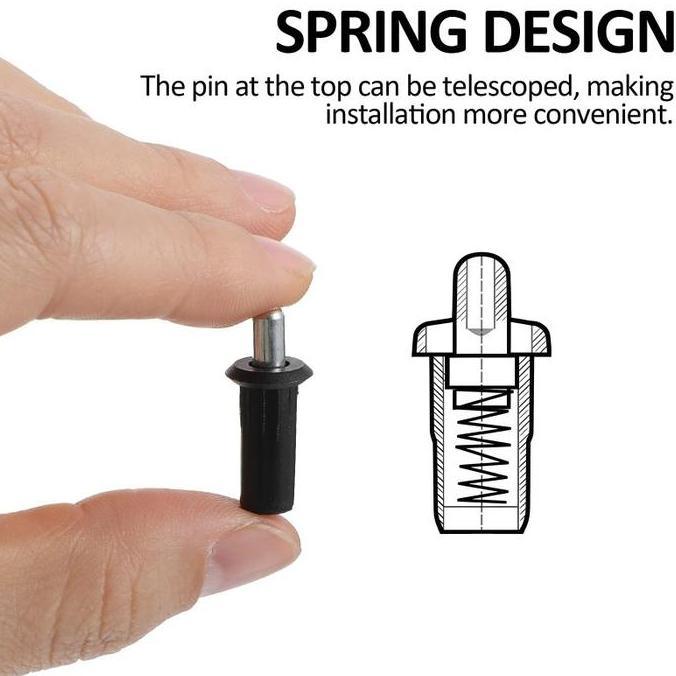 100pcs/Set Door Pin Engsel Pintu Logam Door Pin Engsel Lemari Engsel Pintu Lemari Spring Ambalan Dup