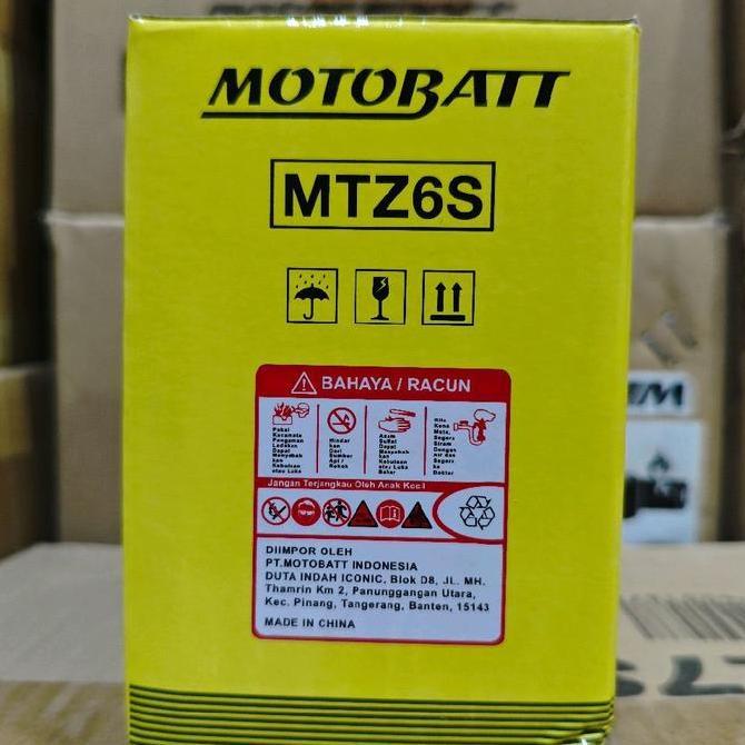 Aki Motor Kawasaki Klx 150 Motobatt Mtz6S Aki Gel