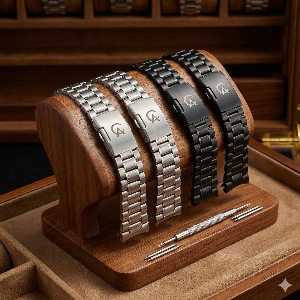 Strap Rantai Alexandre Christie Logo  rantai jam tangan Alexandre Christie strap alexader Christie D