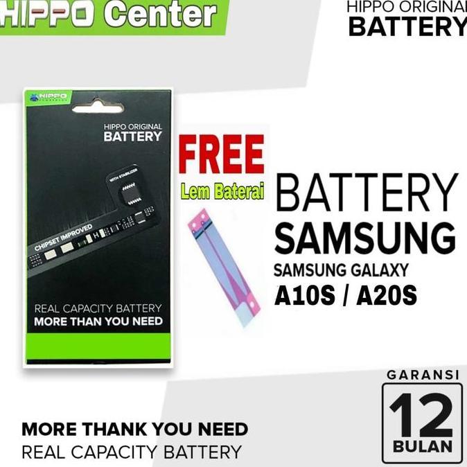 TERBARU - BATERAI HIPPO Compatible with Samsung A10S / A20S Hippo Baterai Compatible with Samsung A2