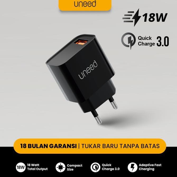 UNEED QuickPlug Wall Charger Quick Charge 3.0 Max 18watt UCH411
