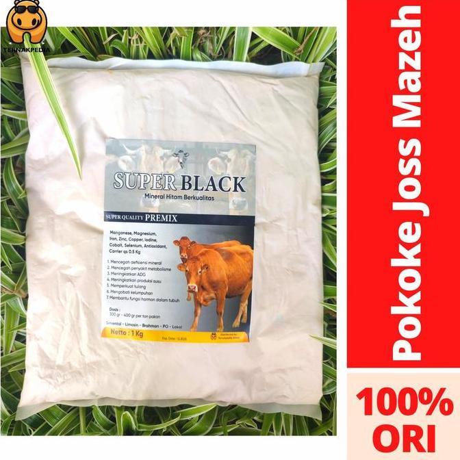 Mineral Hitam untuk sapi - mineral Hitam Kambing -Mineral Hitam ternak