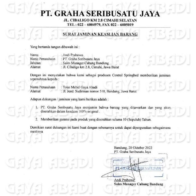 Springbed Centra Silver Dominiq / Kasur Central Silver Dominiq - Central Springbed murah