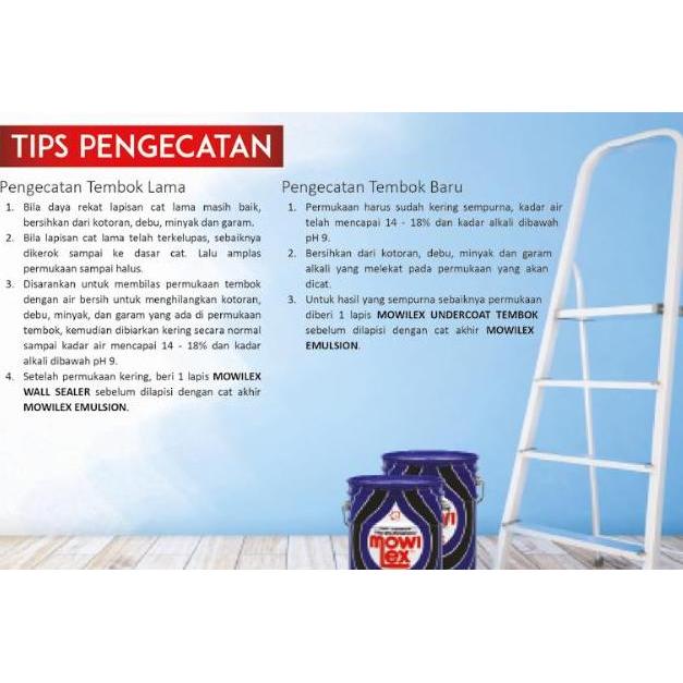 Cat Tembok Interior Mowilex Emulsion standard E-108 Intrique Warna abu-abu muda