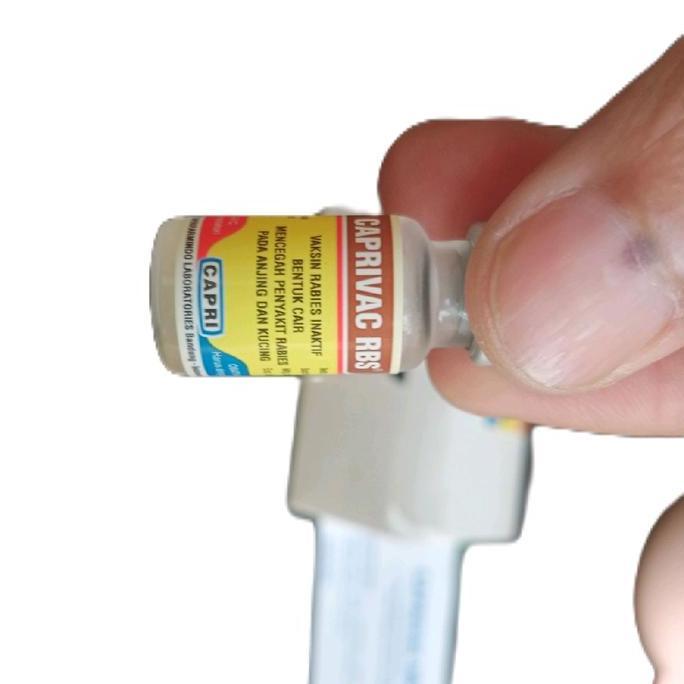 vaksin kucing anjing  rabies caprivac RBS 1 dosis