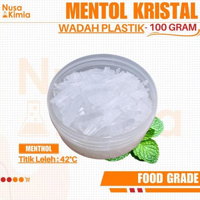 Menthol Crystal - Mentol Kristal Food Grade - 100 Gram