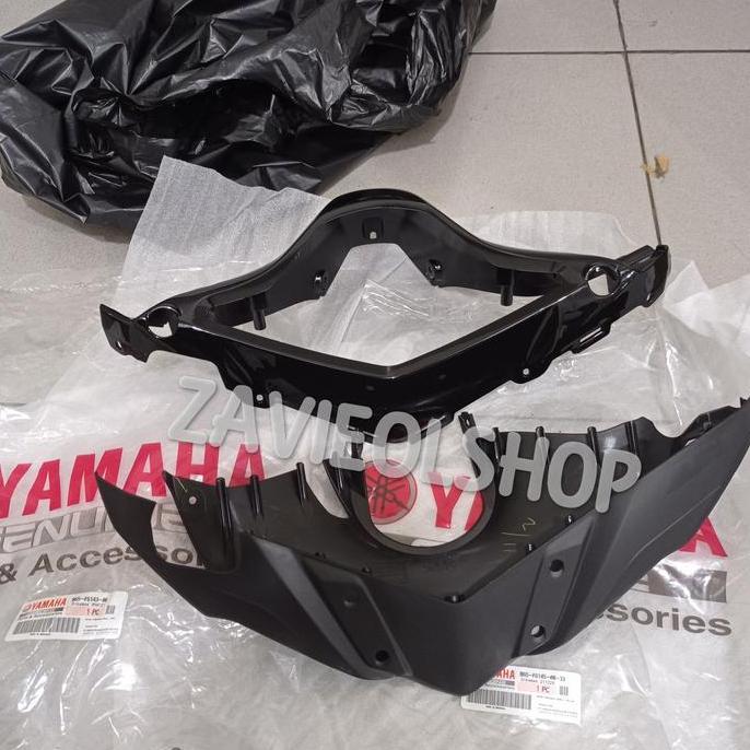 COVER STANG COVER SPEEDOMETER SET AEROX 155 HITAM ORI