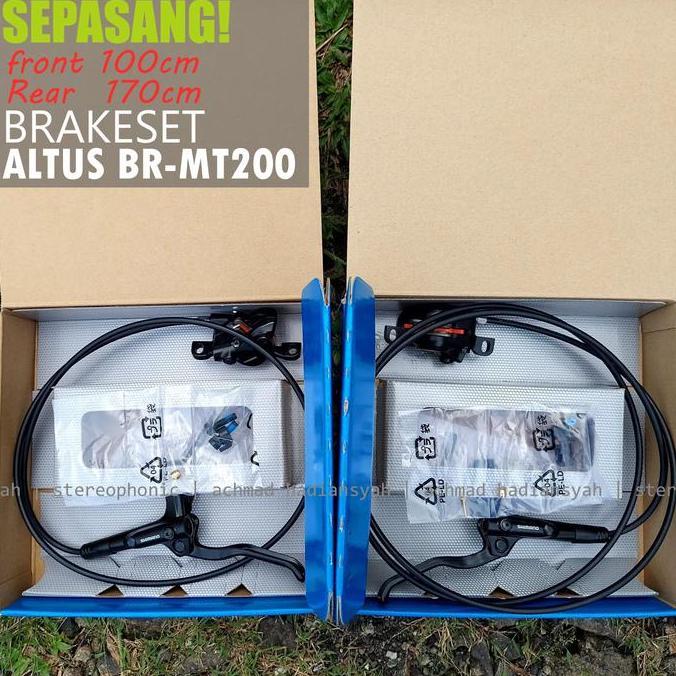 BNIB sepasang KANAN KIRI.. Brakeset SHIMANO MT200 Brakeset Hidrolik Rem Hidrolik MT200 SHIMANO Brake