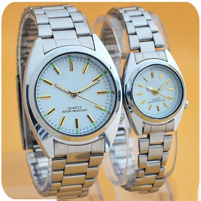 FAST DELIVERY PA JAM TANGAN COUPLE MURAH 5 RANTAI PREMIUM GROSIR ARLOJI SK002