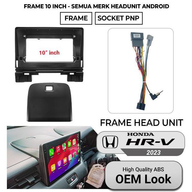 Frame Head Unit Android 10 inch Honda HRV/HR-V 2021 2022 2023 2024 Slim Bezel Design JDM Style