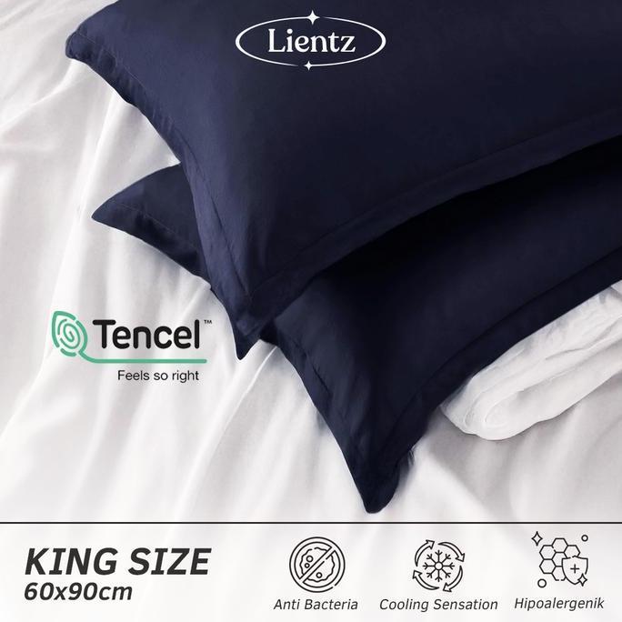 Sarung Bantal Sutra Organik KING SIZE - KING KOIL Tencel Premium - 60x90 Tencel Pillow Case murah