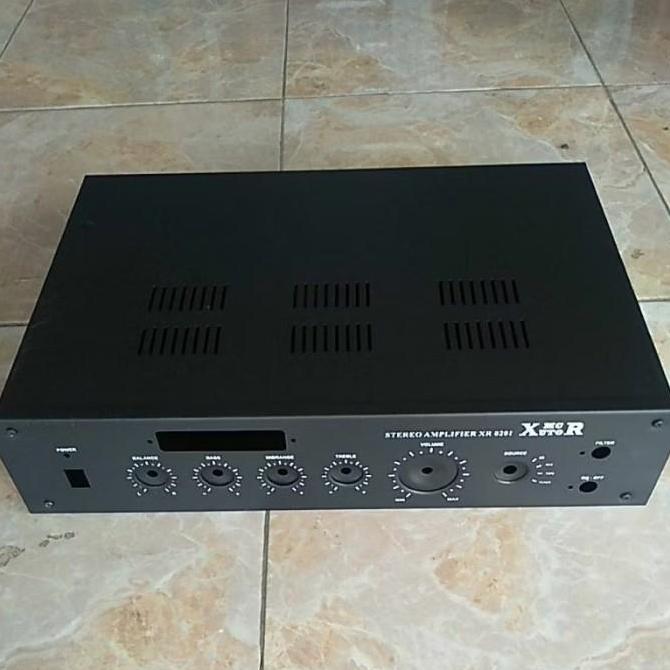 Produk Asli Bok Power Amplifier Xr 0201 + Usb / Box Ampli Xr0201 Bahan Plat Tebal