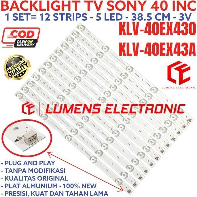 BACKLIGHT LED TV FOR SONY 40 INC KLV 40EX430 40EX43 40EX43A KLV40EX430 KLV40EX43 KLV40EX43A TV LED L