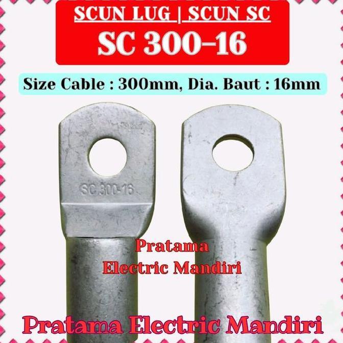 [ECER=PCS] SCUN CABLE LUG KABEL SKUN SC SC300 SC300-16 SC 300-16 SC-300-16 SC30016 SC 300 16