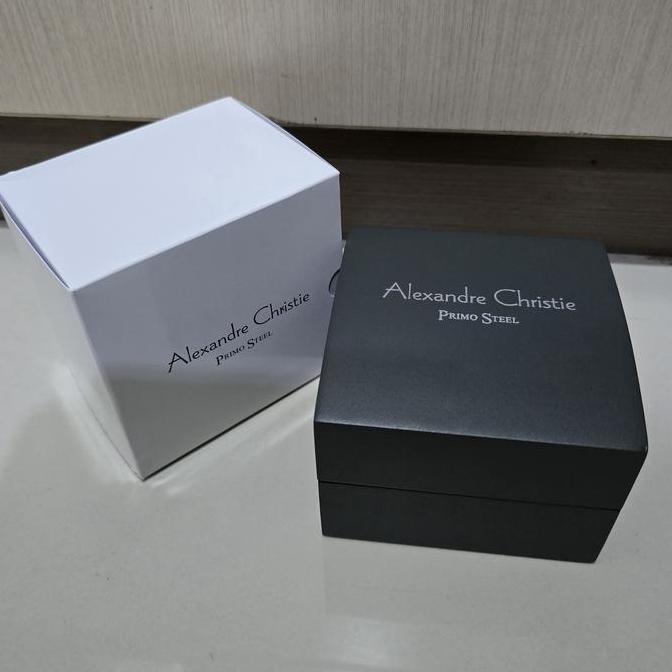 Kotak Jam Alexandre Christie Primo Steel Original