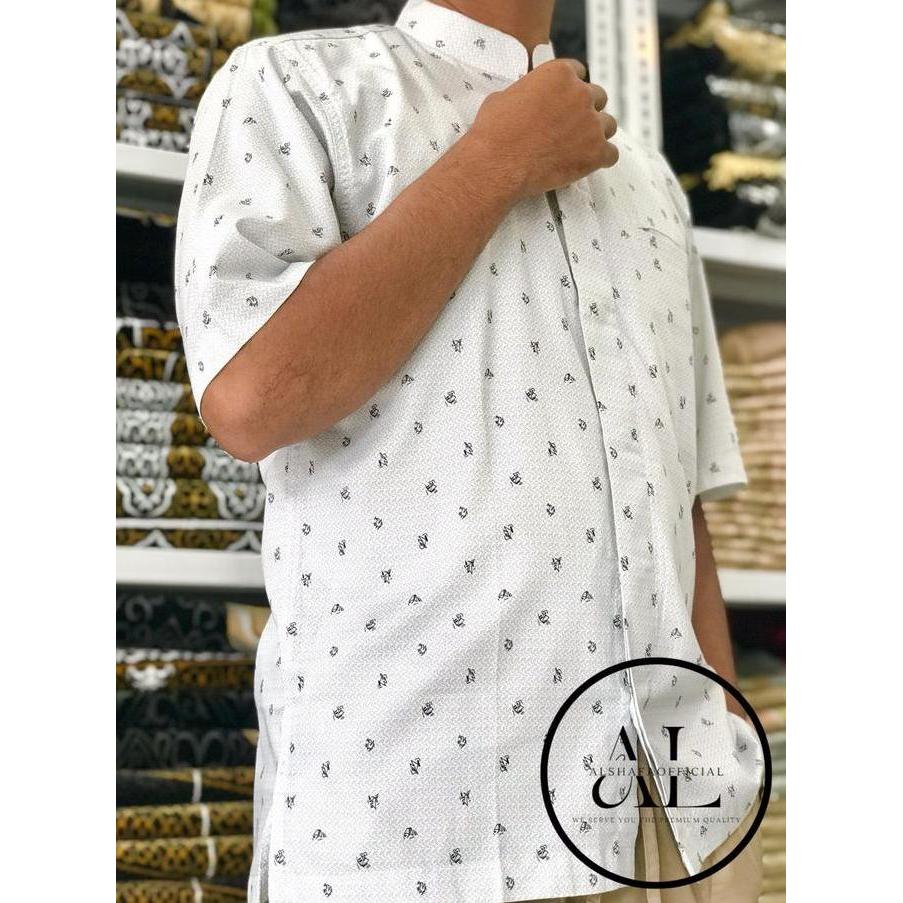 New Baju Koko DL/ Koko Kemaja Dewasa DL Lengan Panjang & Pendek Bahan Katun Motif