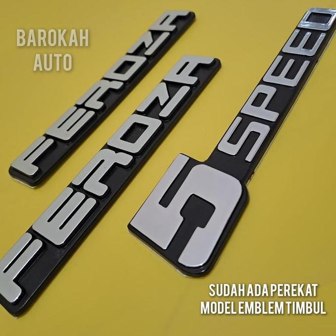 emblem feroza 5speed harga sudah 3pc emblem
