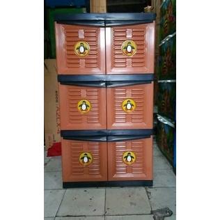 Lemari Pakaian Susun 3 Karakter Multiclub PH 3 SUPER JUMBO Rak Box Baju Sepatu Tempat Penyimpanan Pl