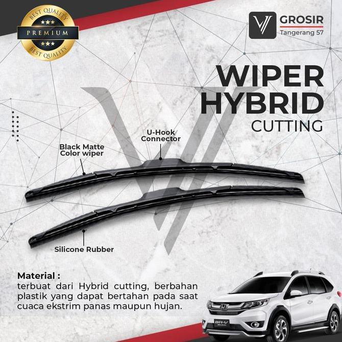 WIPER BRV HYBRID BLADE PROMO WIPER HONDA BRV 2 PCS