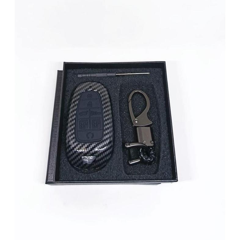 Sarung Remote Cover Kunci Hyundai IONIQ 5 / IONIQ 6 Carbon