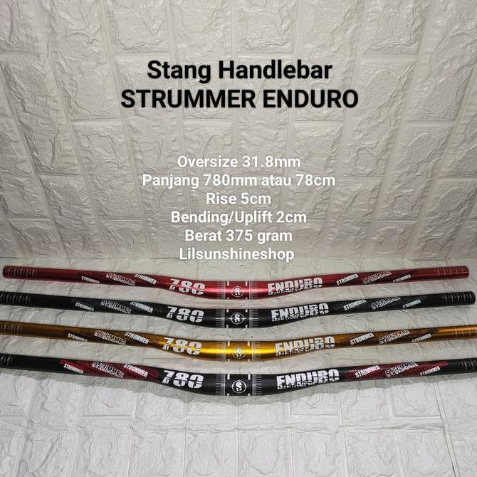 Stang Handlebar 31.8 STRUMMER ENDURO Alloy Oversize 31.8mm Sepeda Gunung MTB