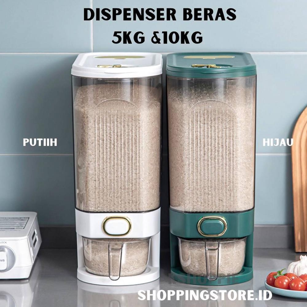 Dispenser Beras / Tempat Beras / Wadah Beras 5kg & 10kg
