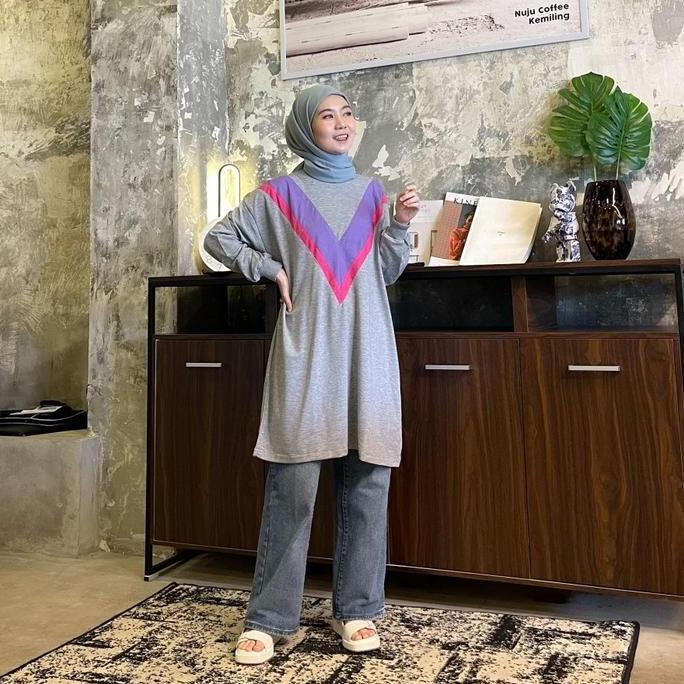 Fash - 1137 Tunik Kaos Modis Wanita