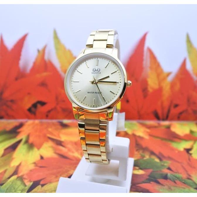 Q&Q QnQ QQ Analog Jam Tangan Rantai Gold QA47J010Y Original
