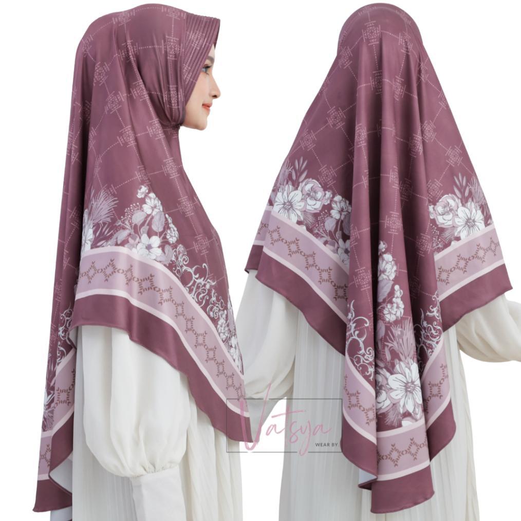 PREMIUM Jilbab Instan Motif Hijab Bergo Printing Jumbo & Standar Kerudung Syari
