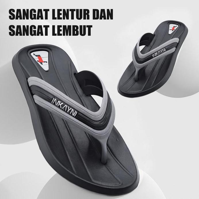 Inkayni Sandal Jepit Pria Anti Slip Dan Anti Licin Sepatu Sandal Pria Slop Karet Empuk Sandal Jepit 