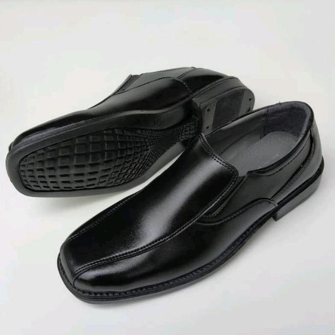 Sepatu Kerja Pria Donkey AP Model Pantofel Hitam - Shoes Kantoran