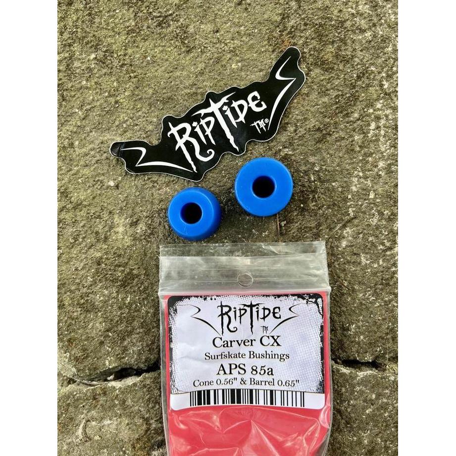 Bushings Surfskate Carver CX merk RipTide 1 pasang (1 pair), bentuknya Cone 0.56dan Barrel 0.65. Mad