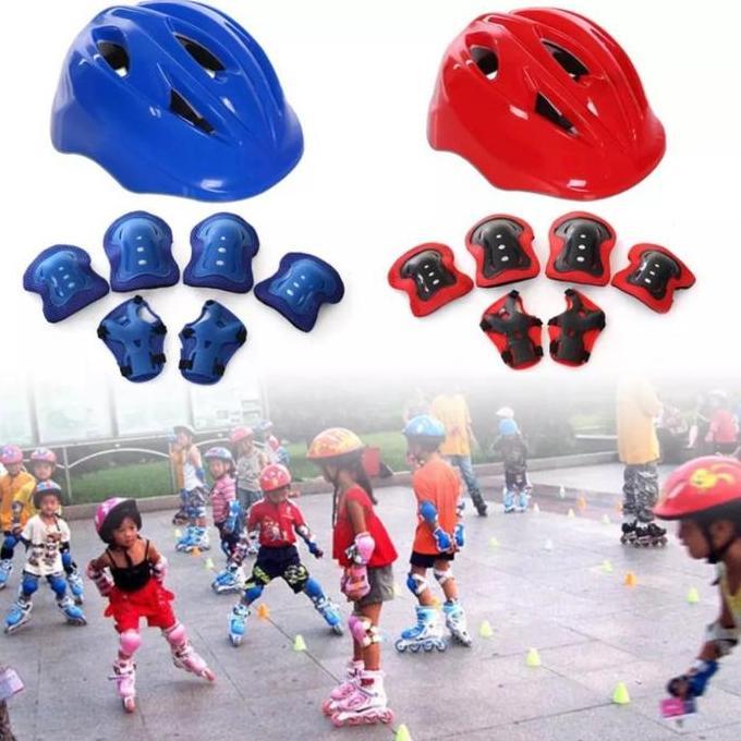 SEPATU RODA + DEKER PENGAMAN + HELM SEPEDA / SEPATU RODA ANAK