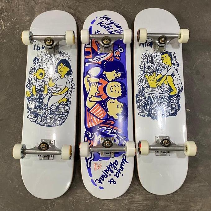 Puppets skateboard fullset ayah ibu series
