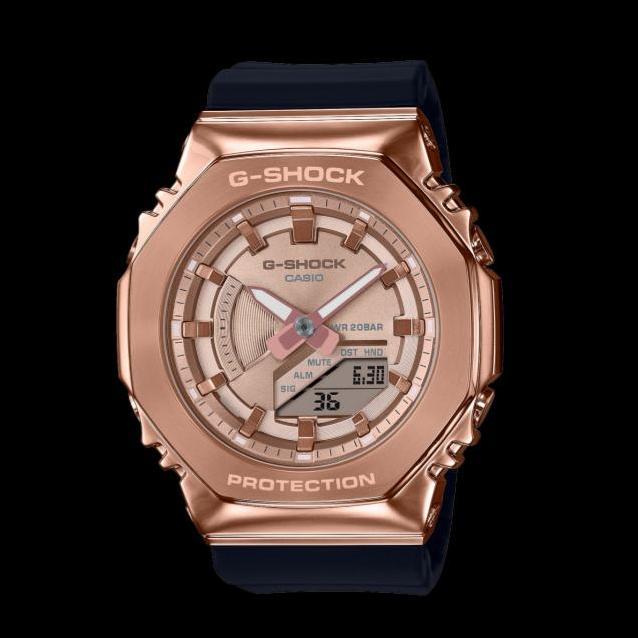 New JAM CASIO GSHOCK GMS2100PG / GM-S2100PG-1A4DR METAL COVERED ORI GARANS