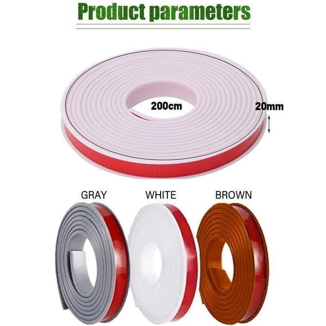 SESARKAL 2 Meter Edging PVC Pinggiran HPL Warna Solid Lebar 2.2cm Tebal 1.5cm Edging HPL Pelapis Pin