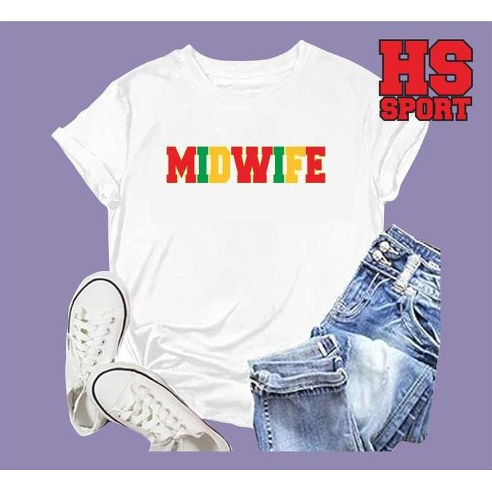 New BAJU KAOS BIDAN - BAJU BIDAN - KAOS BIDAN MIDWIFE - TSHIRT MIDWIFE BIDAN