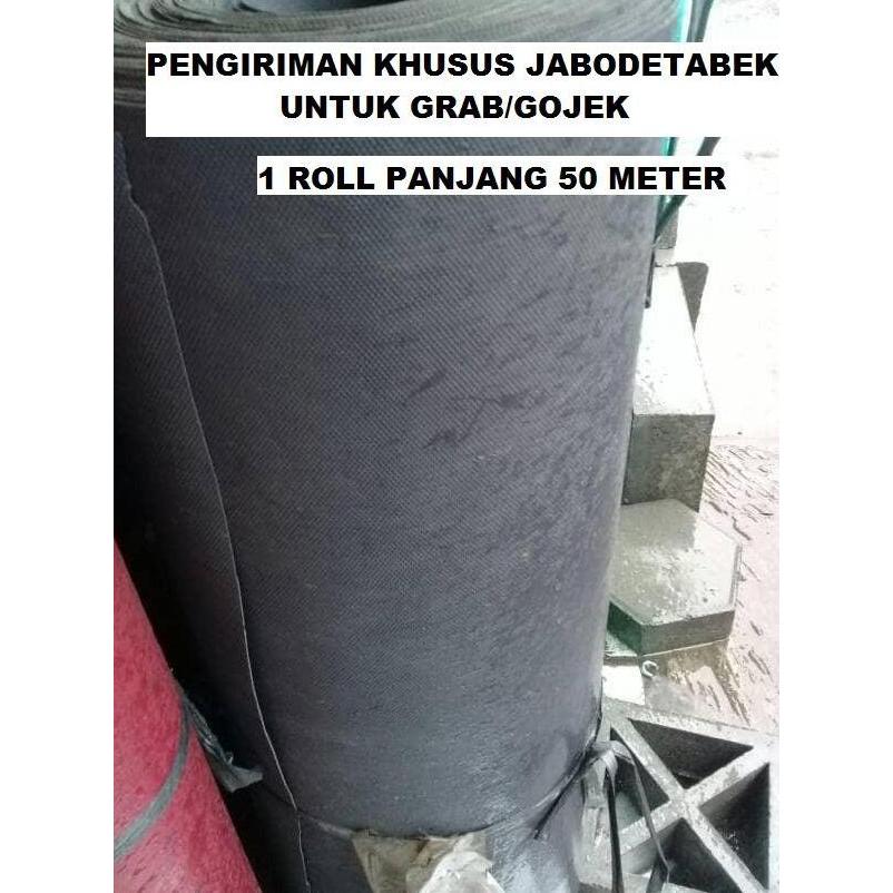 Karpet Talang Air 90 cm x 50 meter Karpet Atap Genteng Hitam Flipper