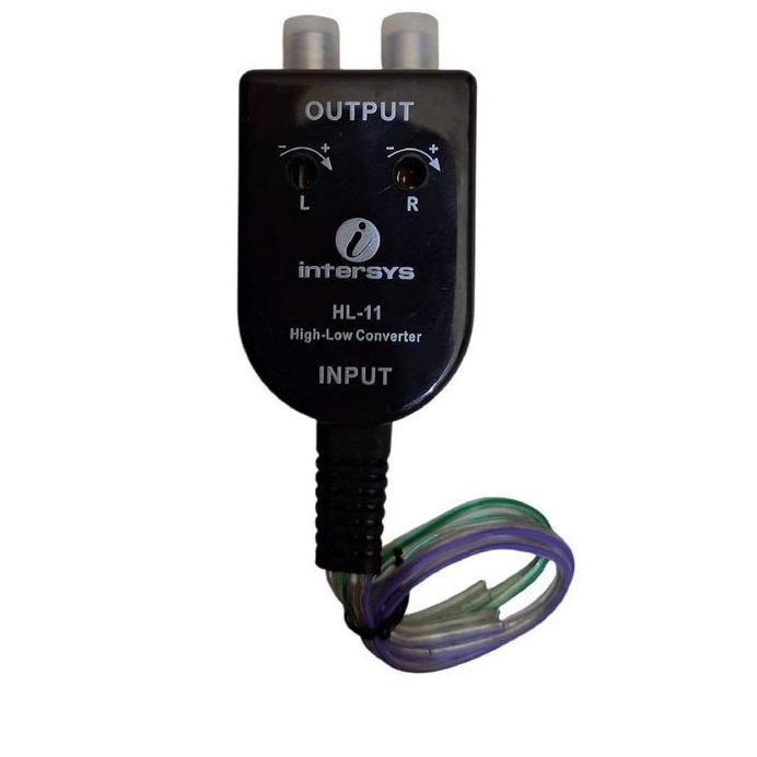 Converter intersys hl-11 hi to low intersys adaptor rca intersys