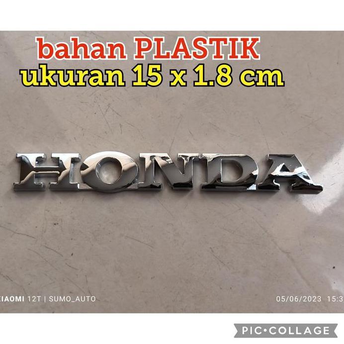 emblem tulisan HONDA emblem bagasi belakang honda mobilio hrv KW