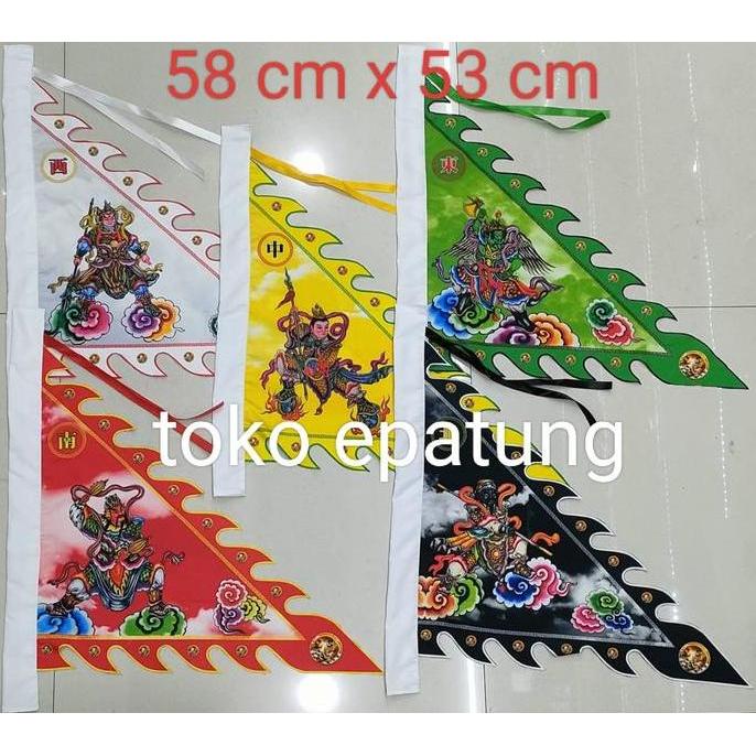 bendera ngoya / ngo ya / 5 jendral kun ciong - 58 x 53 cm