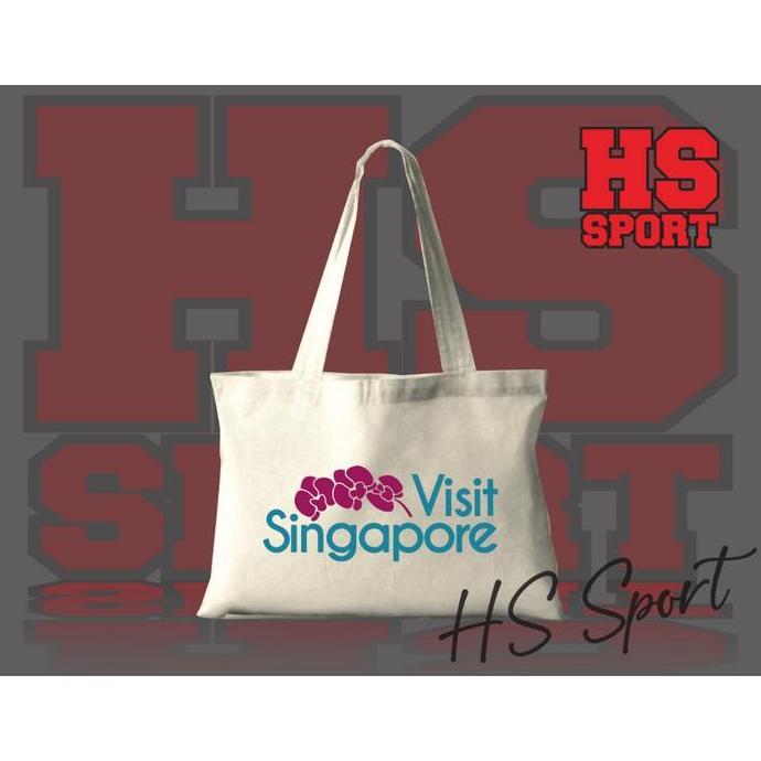 New TOTEBAG - OLEH OLEH SINGAPORE SOUVENIR TOTEBAG - TAS TOTEBAG SINGAPORE Wanita