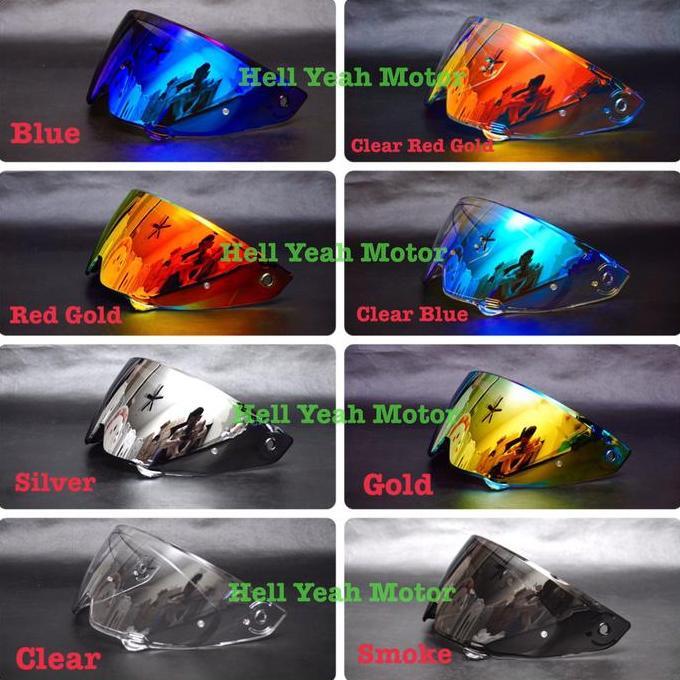Visor Ruroc Atlas 3.0 Atlas 4.0 Visor iridium Ruroc Atlas Red Gold Blue Clear Smoke Silver Revo Beni